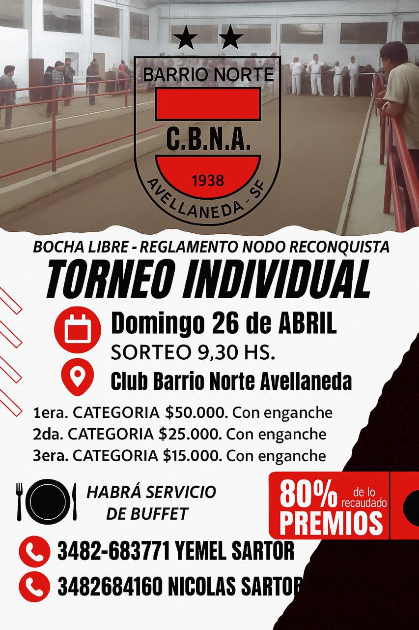 Torneo Individual Club Barrio Norte
